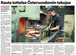 Screen Rauta tottelee taidetakojaa